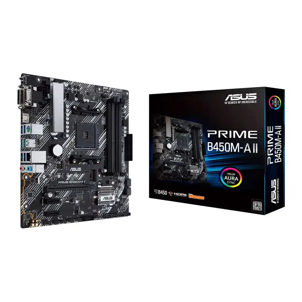 ASUS AMD Ryzen PRIME B450M-A II AM4 PCIe 3.0 micro-ATX Motherboard